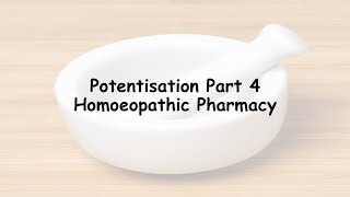 Potentisation Part 4  Succussion  Homoeopathic Pharmacy [upl. by Rinee970]