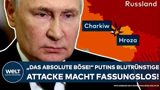 UKRAINEKRIEG quotDas absolute Bösequot Mehr als 50 Tote Putins blutrünstige Attacke macht sprachlos [upl. by Seravart]