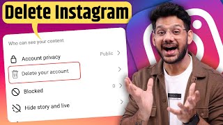 How To Delete Instagram Account 2024 [upl. by Ackerman]