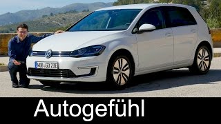 Volkswagen eGolf FULL REVIEW VW eGolf range Facelift 20182017  Autogefühl [upl. by Weight]