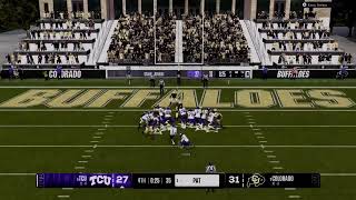 College Football 25 8 Colorado vs TCU [upl. by Bolger474]