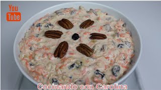 POSTRE DE ZANAHORIA 🥕 🍨 ENSALADA DE ZANAHORIA 🥕 🍨 [upl. by Ready]