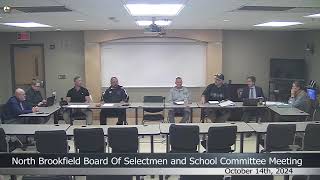 North Brookfield Board of Selectmen and School Committee Meeting October 14th 2024 [upl. by Kenney385]