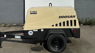 2018 DOOSAN 185 CFM diesel air compressor at Ironpower Industries 11039 [upl. by Marie-Jeanne]