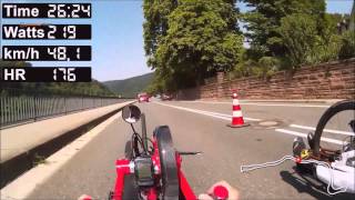 Heidelberg rollstuhl marathon 2015 handbike [upl. by Nosemaj]