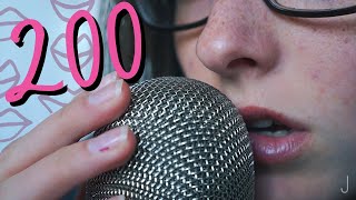 ASMR MOUTH SOUNDS  200 SUBSCRIBERS [upl. by Airaet]