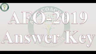 AFO 2019 Questions and Answers [upl. by Lutero190]