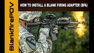 How to Install a Hollywood Blank Firing Adapter BFA on an AR15 [upl. by Huston]