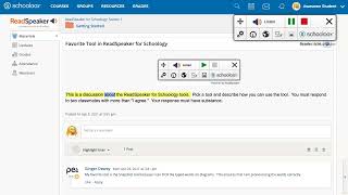 ReadSpeaker for Schoology [upl. by Sirromaj]