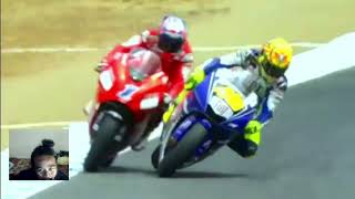 Duel sengit valentino rossi vs casey stonerhistori [upl. by Atilam]