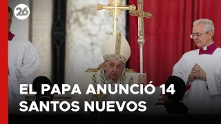 El papa Francisco proclamó 14 nuevos santos entre ellos los “mártires de Damasco” [upl. by Kerry]