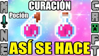 COMO HACER POCION DE CURACION EN MINECRAFT [upl. by Tuesday]