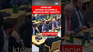 Kowalski grzmiał na komisji Będziecie mieć zarzuty [upl. by Anailli]