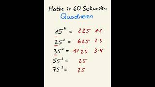 Quadrieren mathe mathetipps lerntipps mathehack lifehack mathetrick mathegym trick hack [upl. by Ecidnarb]