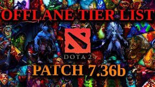 736b Offlane Tier List [upl. by Oirevlis]