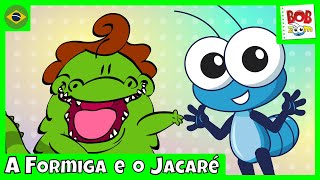 A Formiga e o Jacaré  Bob Zoom e Jacarelvis  Vídeo Infantil Musical Oficial BobZoom Jacarelvis [upl. by Remsen]