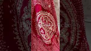 Bandhani Dupatta Crafted with Sequins Pearl Dabka Dori Marori and Gota patti hand work [upl. by Engracia]