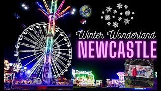 Thrills and Chills at Newcastles Winter Wonderland Fairground [upl. by Adieren675]