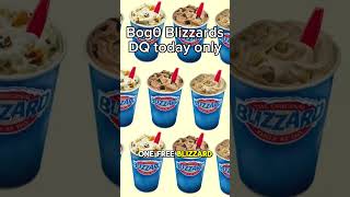 Bog0 blizzards today only at DQ in the app 922 dq blizzards bogo deal [upl. by Shandra]