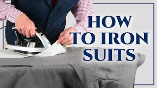 How To Iron A Suit Blazer or Sport Coat  How To Press Suits Sleeves Back Gentlemans Gazette [upl. by Nonad]