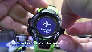 Casio GShock GBDH2000 Airplane Mode [upl. by Alatea]