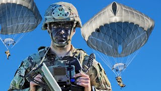 US Army Soldiers Airborne Descend from the Sky onto Pohakuloa Training Area on Hawaii [upl. by Demeyer]