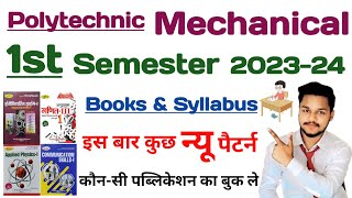 PolytechnicDiploma 1st Semester Syllabus Mechanical Engineering  Mechanical Engineering 202324 [upl. by Ellebana]