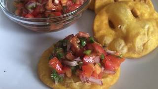 Sopaipillas à la sauce Pebrebeignets de courge spécialité chilienne version salée [upl. by Zurkow]