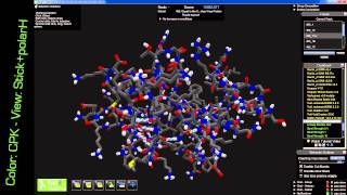 Foldit View Options MPMV retroviral protease [upl. by Grae]