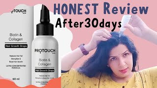 Protouch biotin and Collagen Hair growth drops  my review is it really help in hair growth [upl. by Anilejna875]