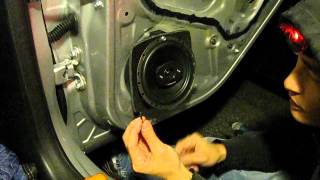 2015 Honda FIT speaker install pt 2 [upl. by Laumas550]