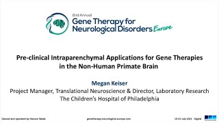 Pre Clinical Intraparenchymal Delivery of Gene Therapy Using ClearPoint Dr Megan Keiser [upl. by Piks384]