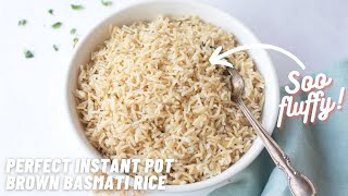 Instant Pot Brown Basmati Rice [upl. by Issirk162]