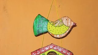 Diy  Beautiful Wall Hanging from Waste Cardboard Beautiful Wall Decor  Room Decor  Handmade [upl. by Westberg]