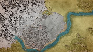 Creating a City Map in Wonderdraft  City of Visayla Part 2 [upl. by Forland269]