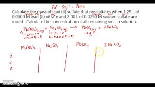 Solution Stoichiometry Limiting Reactant Problem [upl. by Buerger]