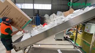 GREENMAX Polystyrene Densifier MC200 Operated by Government in Australia [upl. by Burleigh]