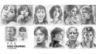 인물화 그리기 과정 소묘 모음 collection of portraits drawing [upl. by Seyah951]