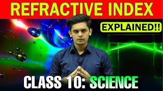 What is Refractive Index Class 10 Light Concept and Numericals  Prashant Kirad [upl. by Lertnom]