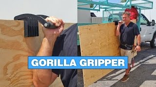 Gorilla Gripper Helps You Carry Large Panels of Wood or Drywall [upl. by Mcgruter]