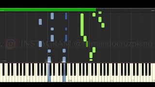 Rodolfo Aicardi La Colegiala Piano Cover Midi tutorial Sheet app Karaoke [upl. by Philip448]