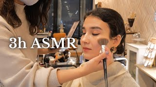 ASMR Doing Your Makeup💖FOR 3HOURS Soft Spoken Japanese [upl. by Quartus]