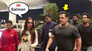 Salman Khan IGNORES Malaika Arora At Airport After How She Treated Arbaaz Khan Causing DIVORCE [upl. by Eillac474]