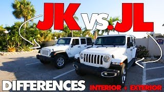 Jeep JL amp JK Differences  Interior  Exterior [upl. by Onoitna]