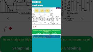 Sampler Quantizer Encoder in ADC MCQ ECE [upl. by Ahseya187]