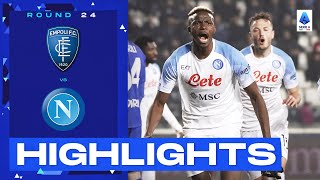 EmpoliNapoli 02  Osimhen seals Napoli’s 8th consecutive win Goals amp Highlights  Serie A 202223 [upl. by Isis]