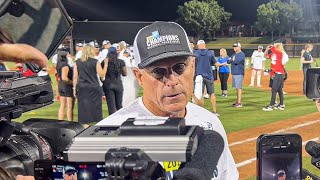 Arizona baseball HC Chip Hale postgame interview following 43 win over USC [upl. by Adnawt]