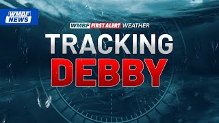 WMBF News First Alert Weather team tracks Debby [upl. by Immij]