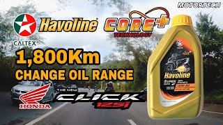 CALTEX HAVOLINE SUPERMATIC 4T SEMI SYNTHETIC scooter OIL 10W40 [upl. by Eicnan]