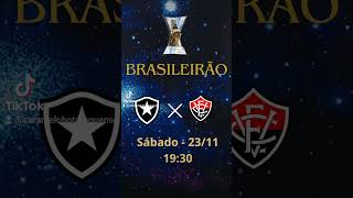 PRÓXIMO JOGO BOTAFOGO X VITÓRIA [upl. by Onailimixam]